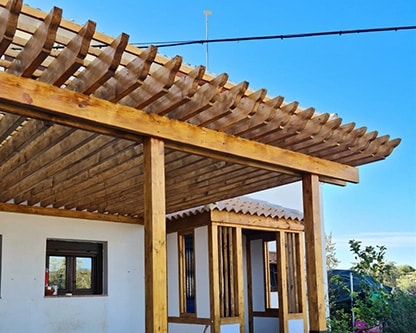 Estructura de madera Pérgolas Granada