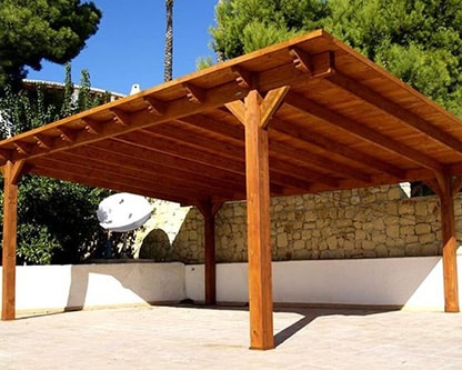 Estructura de madera Pérgolas Granada